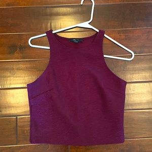 Maroon crop tank